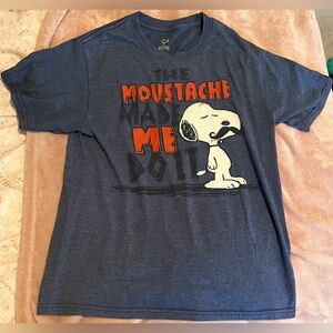 Peanuts Snoopy Navy T-Shirt with Red Accents